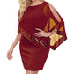⌛Limited Time Sale 50% OFF🔥👗Women's Irregular Sequin Patchwork Cold Shoulder Dress✨