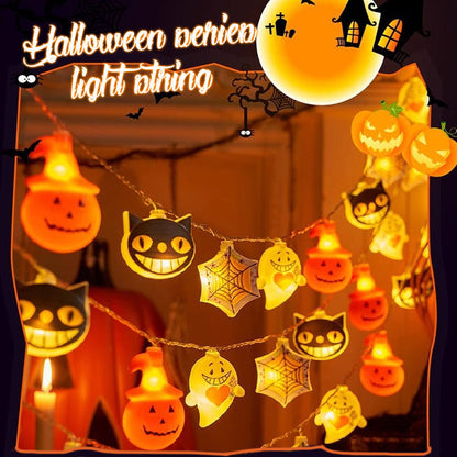 🔥Hot Sale 50% OFF🔥 Halloween String Lights Battery Operated – 2 Modes (Steady & Flash), 10ft 10LED 🎃