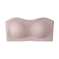 💞💞Womens Strapless Bras Push Up Bandeau Bra Non Slip Wireless Supportive Padded Bras Seamless Comfortable Tube Jelly Bra