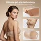 💞💞Womens Strapless Bras Push Up Bandeau Bra Non Slip Wireless Supportive Padded Bras Seamless Comfortable Tube Jelly Bra