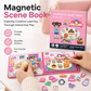 🧠 Magnetic Quiet Book for Boys Girls – Folding Interactive Puzzle Toy