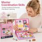 🧠 Magnetic Quiet Book for Boys Girls – Folding Interactive Puzzle Toy