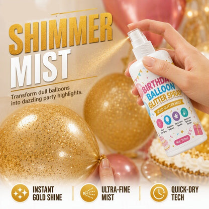 Birthday Balloon Glitter Spray