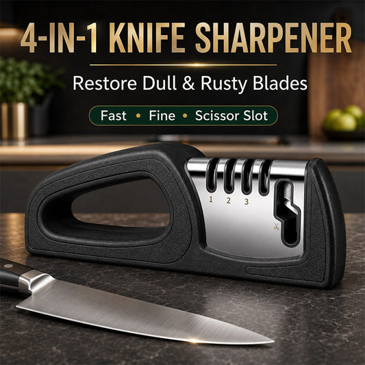 4-in-1 Multi-Stage Kitchen Knife Sharpener