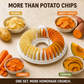 DIY Microwave Potato Chip Maker with Slicer Bowl Set