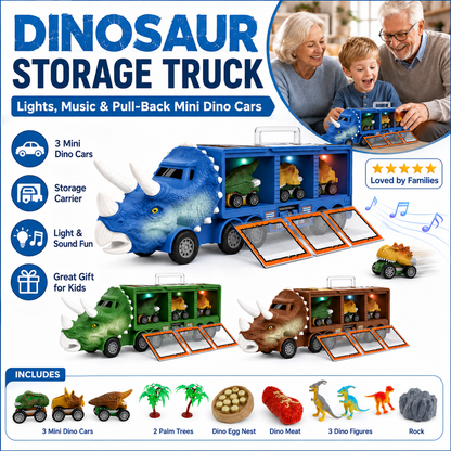 🦖⏰ TIJDELIJK 50% KORTING – Dinosaur Musical Transporter | Dino's Vervoeren, Spelen & Muziek Ontdekken