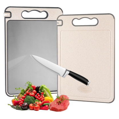 Double-Sided Stainless Steel Cutting Board