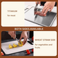 Double-Sided Stainless Steel Cutting Board
