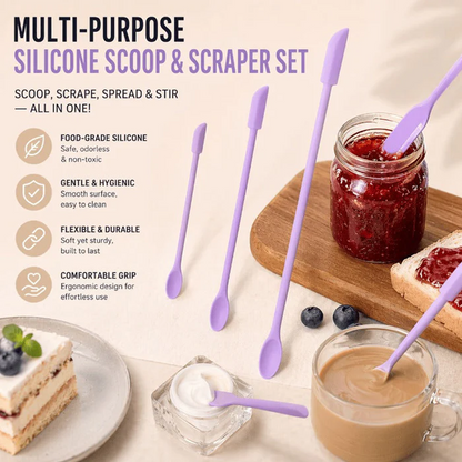 Dual-Ended Flexible Spatula Set