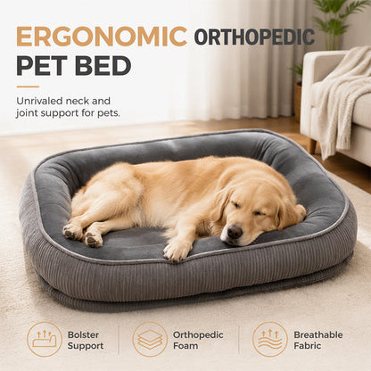 🐾 Save 50%! 🛏️ Ergonomic Pet Bed – Cozy, breathable & all‑season ✨