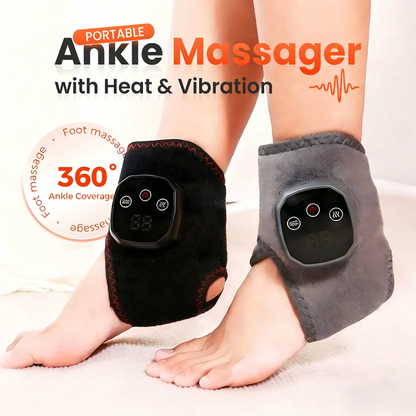 Portable Ankle Massager with Heat & Vibration