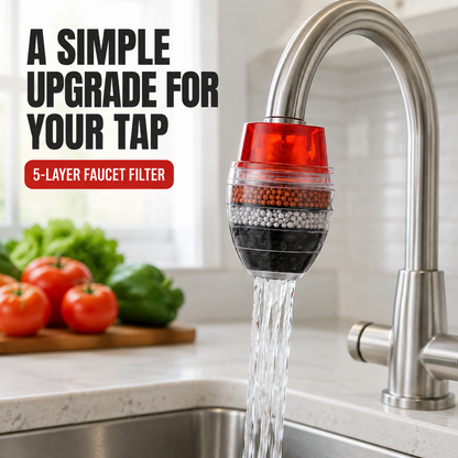 🥳HOT SALE🥳💞10K+ SOLD! Water Purifier – From £4.99! 5-layer filtration, splash-free & easy install. Cleaner water – grab yours! ✅