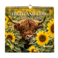 🐮LAST DAY SALE 50% OFF⚡50K+ SOLD🐂2027 Highland Cow Wall Calendar
