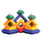 Creative Building Pyramids Stacking Blocks
