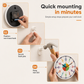 Modern Decorative Wall Clock Battery Operated No Drilling Hanging Clock for Living Room Bedroom and Kids Room
