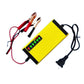 Universal 12V motorcycle battery charger with clamps