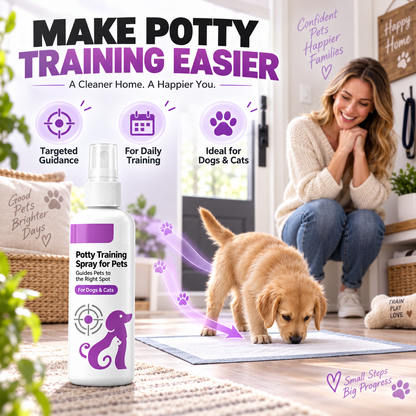 🥳HOT SALE🥳💞10K+ SOLD! Potty Training Spray ! 🐾 Guides pets, safe & easy spray. Cleaner home – grab yours! ✅