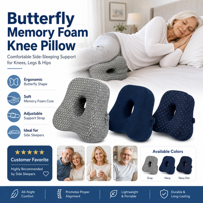 Ergonomic Memory Foam Leg Pillow for Side Sleepers