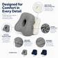 Ergonomic Memory Foam Leg Pillow for Side Sleepers