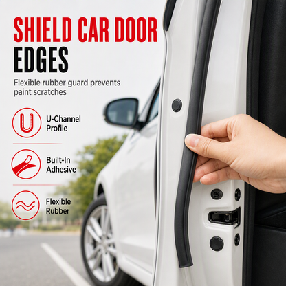 🚗 Universal Car Door Guard Strip 🛡️ Prevent Dents & Scratches, Easy Peel & Stick For All Vehicle Doors ✨