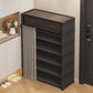 👟 Dustproof Shoe Rack: 360° Protection, Removable Shelves, Dual Drawers, Compact Vertical Design