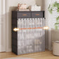 👟 Dustproof Shoe Rack: 360° Protection, Removable Shelves, Dual Drawers, Compact Vertical Design