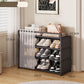 👟 Dustproof Shoe Rack: 360° Protection, Removable Shelves, Dual Drawers, Compact Vertical Design