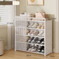 👟 Dustproof Shoe Rack: 360° Protection, Removable Shelves, Dual Drawers, Compact Vertical Design