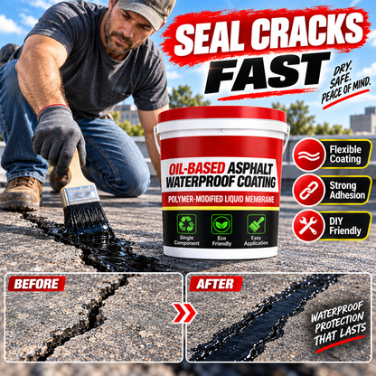 Black Asphalt Roof Waterproof Repair Coatin