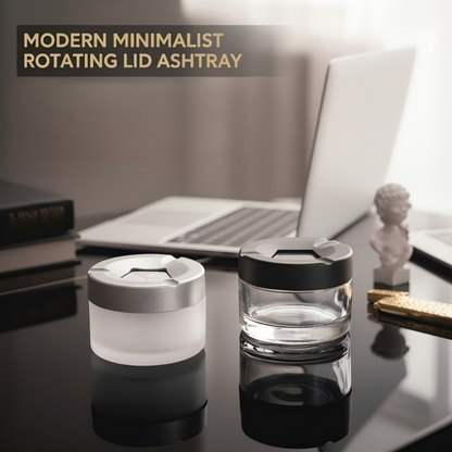 Modern Minimalist Rotating Lid Ashtray