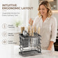 Carbon Steel Kitchen Knife Rack and Cutlery Organizer