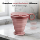 Collapsible Silicone Coffee Cup with Lid
