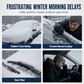 ❄️🚗 Double-Sided Windshield Snow Cover – Quick Winter Morning Protection