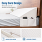 Triangular Headboard Wedge Pillow with Side Pocket