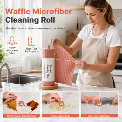 🧽 Tear-Off Weekly Disposable Cleaning Cloth Roll – Thick, Handy & Convenient ✨
