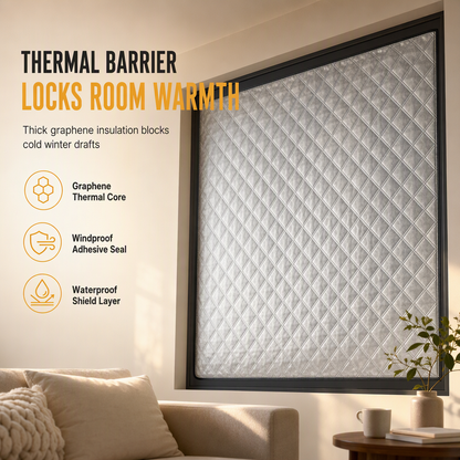 🍂Early Winter Special Price💥Graphene Thermal Insulated Window Curtain for Winter Windproofing