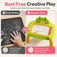 📢📢 50% OFF🎨Kids Magnetic Drawing Board – Colorful Erasable Doodle Pad with Pen & 4 Stamps