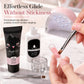 15-Piece Poly Nail Extension Gel Kit with Dual Forms and Brush for Nail Art