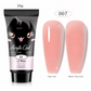 15-Piece Poly Nail Extension Gel Kit with Dual Forms and Brush for Nail Art