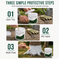 Tree Trunk Whitewash Protective Set 300g with Brush for Frost and Insect Protection on Roadside Trees