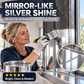 🥈50% OFF NOW! Water Based Metallic Silver Paint – Anti-Rust Outdoor Coating, Mirror Silver Finish for Metal Renovation, 100g