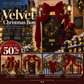 Oversized Christmas velvet ribbon bow